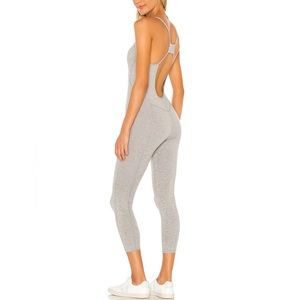 Xs free people Movement Side To Side Performance Jumpsuit in Heather Grey